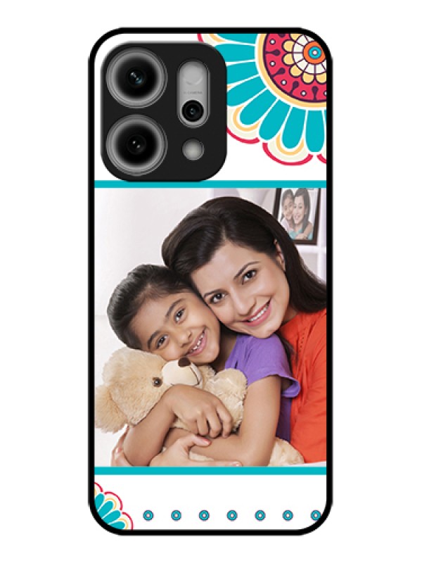Custom Oppo Reno 14 Pro 5G Custom Glass Phone Case - Flower Design