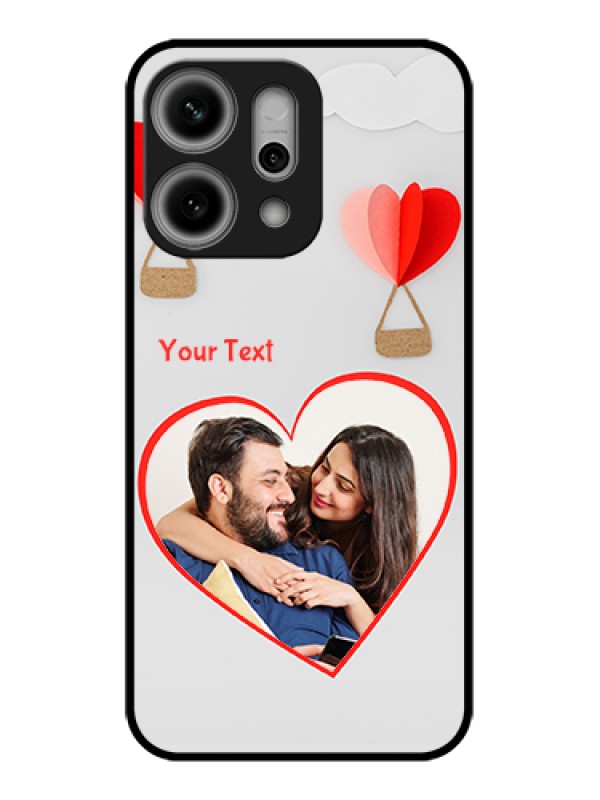 Custom Oppo Reno 14 Pro 5G Custom Glass Phone Case - Parachute Love Design