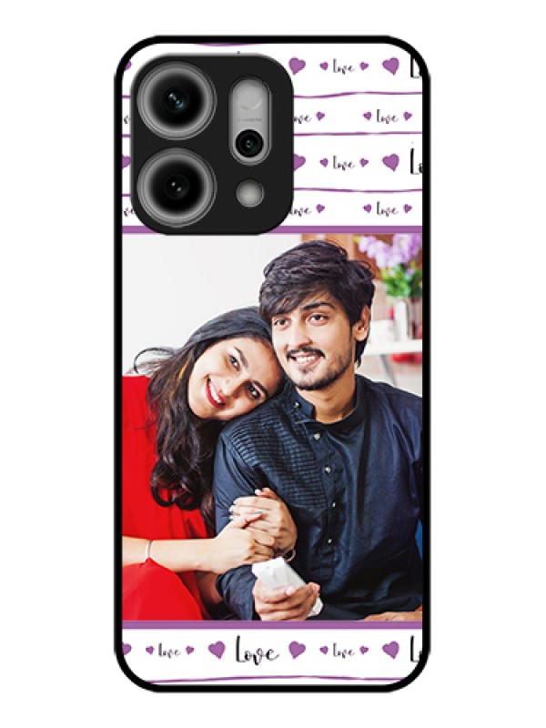 Custom Oppo Reno 14 Pro 5G Custom Glass Phone Case - Couples Heart Design