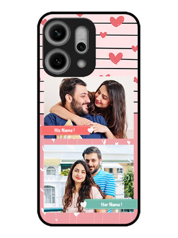 Custom Oppo Reno 14 Pro 5G Custom Glass Phone Case - Photo With Heart Design
