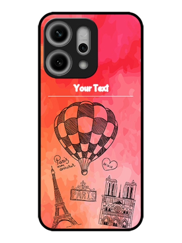 Custom Oppo Reno 14 Pro 5G Custom Glass Phone Case - Paris Theme Design