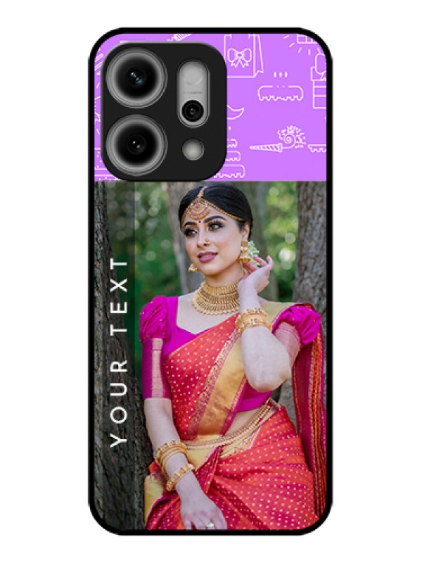 Custom Oppo Reno 14 Pro 5G Custom Glass Phone Case - Birthday Icons Design