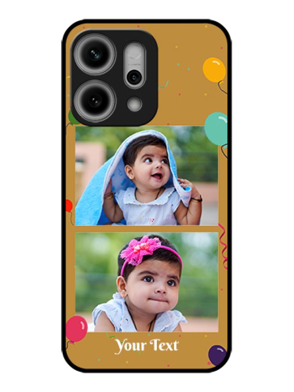 Custom Oppo Reno 14 Pro 5G Custom Glass Phone Case - Image Holder With Birthday Celebrations Design