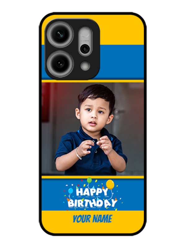 Custom Oppo Reno 14 Pro 5G Custom Glass Phone Case - Birthday Wishes Design