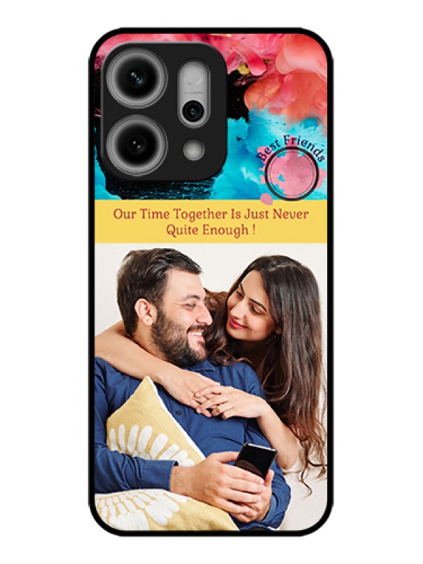 Custom Oppo Reno 14 Pro 5G Custom Glass Phone Case - Quote With Acrylic Painting Design
