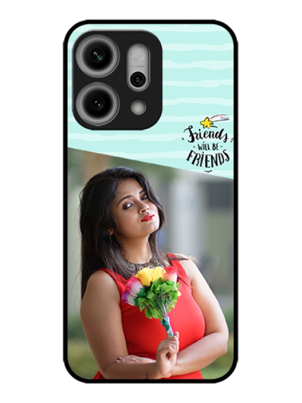 Custom Oppo Reno 14 Pro 5G Custom Glass Phone Case - Friends Picture Icon Design