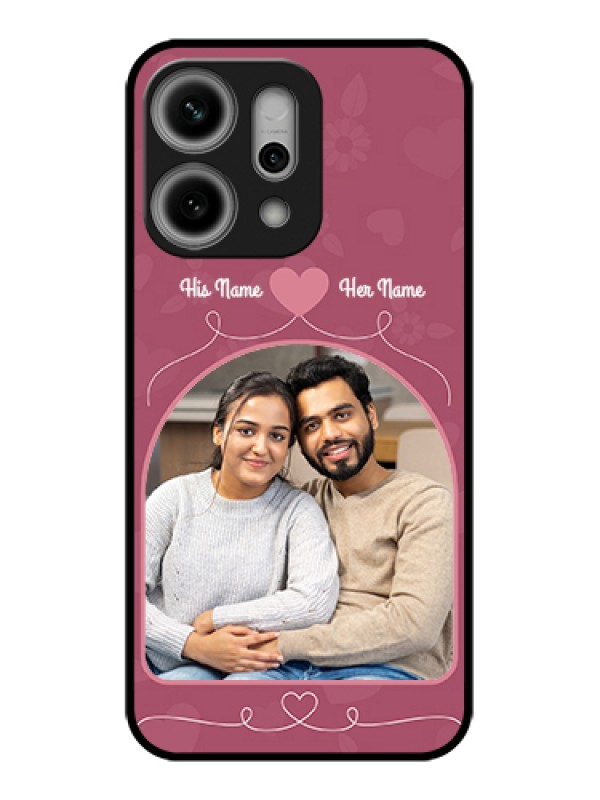 Custom Oppo Reno 14 Pro 5G Custom Glass Phone Case - Love Floral Design