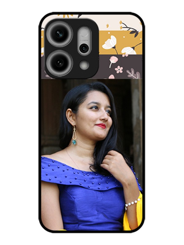 Custom Oppo Reno 14 Pro 5G Custom Glass Phone Case - Stylish Floral Design