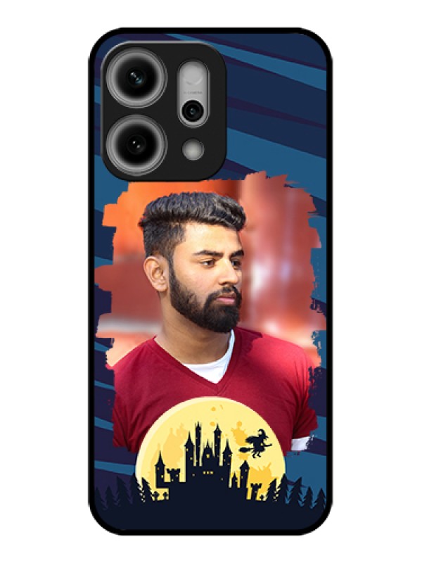 Custom Oppo Reno 14 Pro 5G Custom Glass Phone Case - Halloween Witch Design