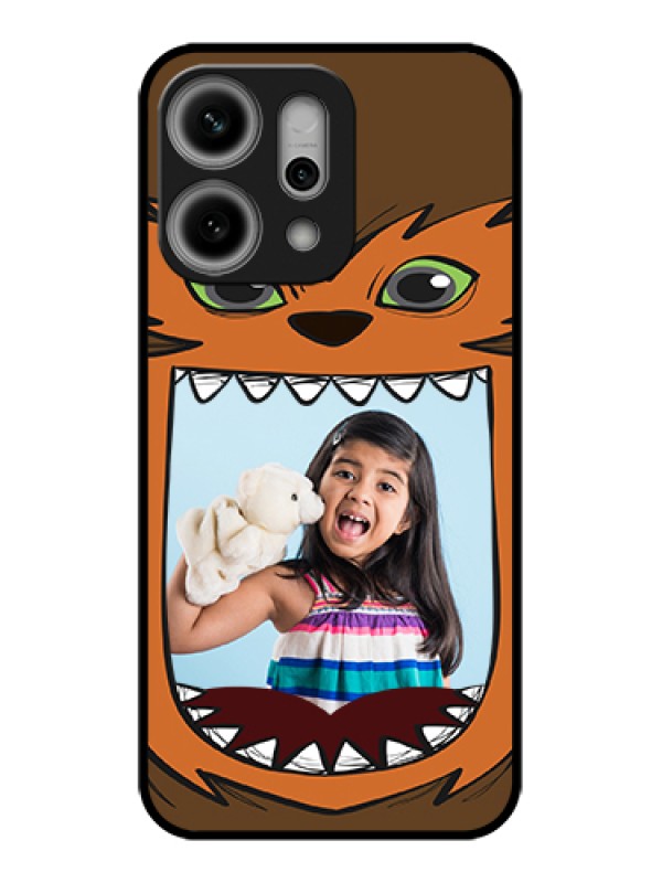 Custom Oppo Reno 14 Pro 5G Custom Glass Phone Case - Owl Monster Back Case Design