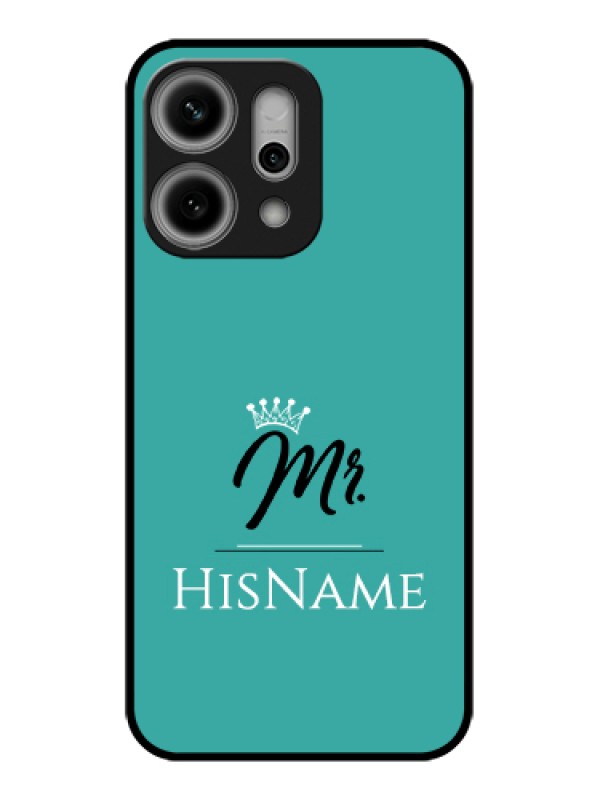 Custom Oppo Reno 14 Pro 5G Custom Glass Phone Case - Mr With Name Design