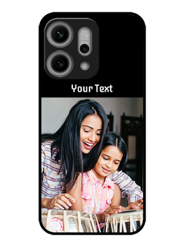 Custom Oppo Reno 14 Pro 5G Custom Glass Phone Case - Photo With Name Design