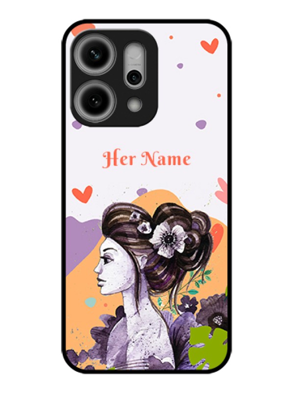 Custom Oppo Reno 14 Pro 5G Custom Glass Phone Case - Woman And Nature Design