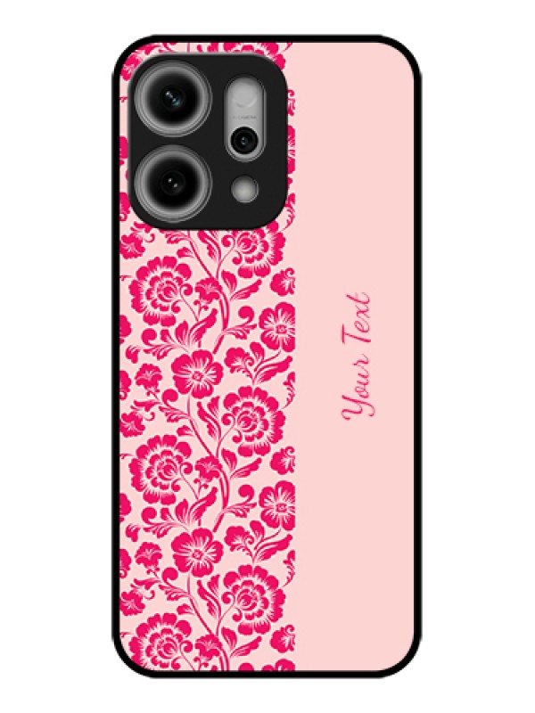 Custom Oppo Reno 14 Pro 5G Custom Glass Phone Case - Attractive Floral Pattern Design