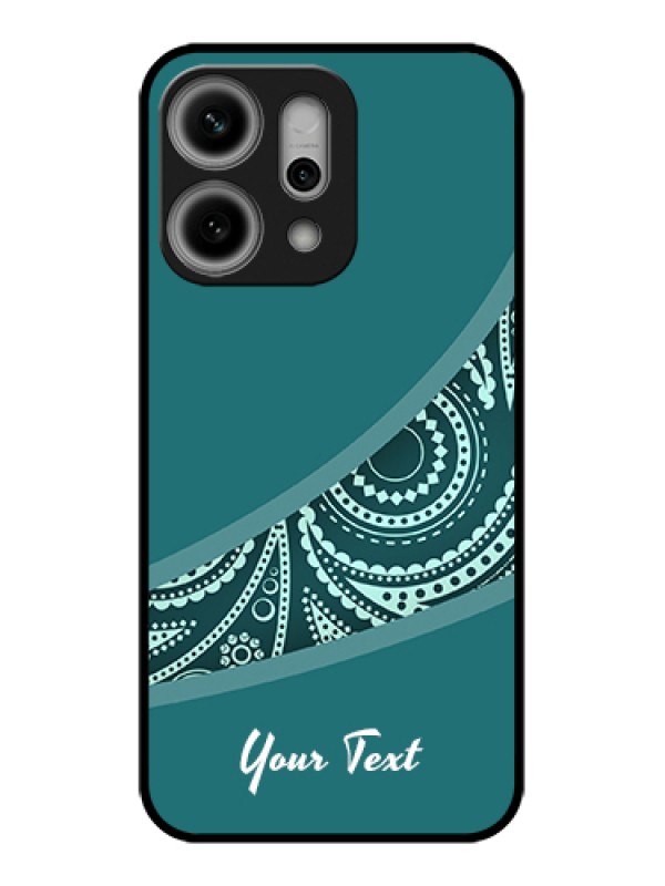 Custom Oppo Reno 14 Pro 5G Custom Glass Phone Case - Semi Visible Floral Design