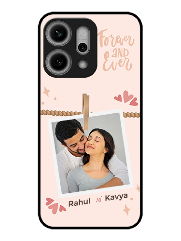 Custom Oppo Reno 14 Pro 5G Custom Glass Phone Case - Forever And Ever Love Design