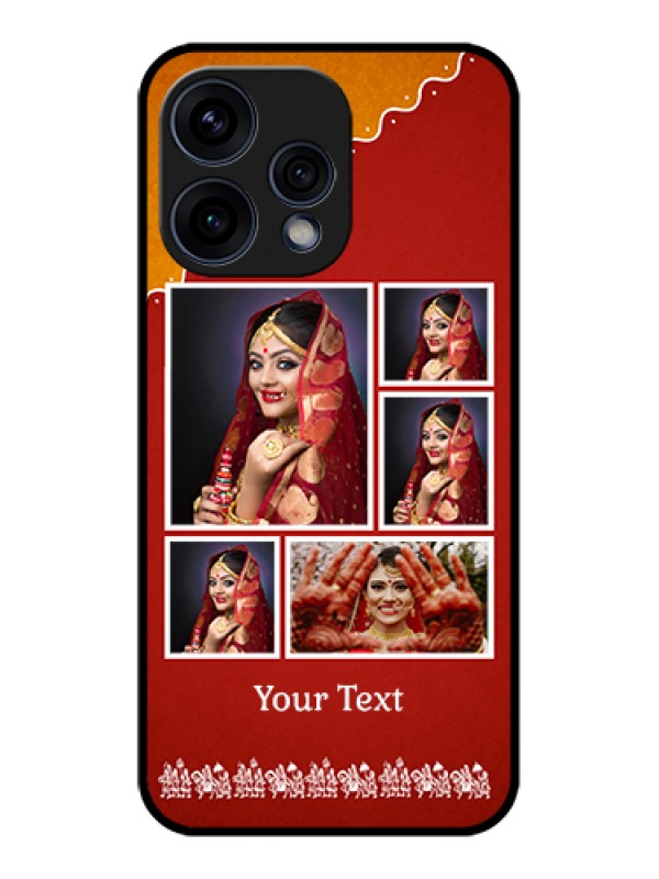Custom Oppo Reno 15 5G Custom Glass Phone Case - Wedding Pic Upload Design