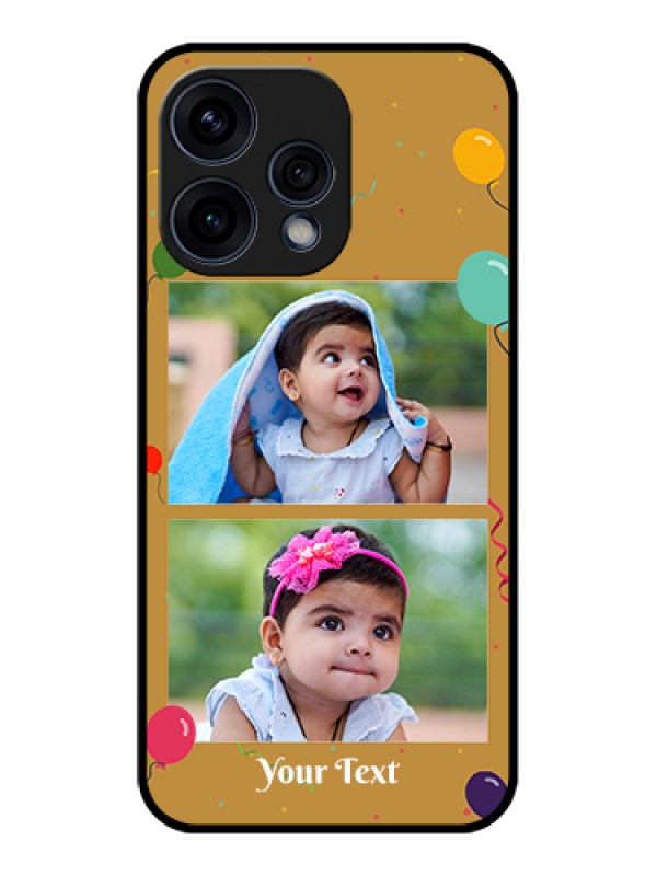 Custom Oppo Reno 15 5G Custom Glass Phone Case - Image Holder With Birthday Celebrations Design