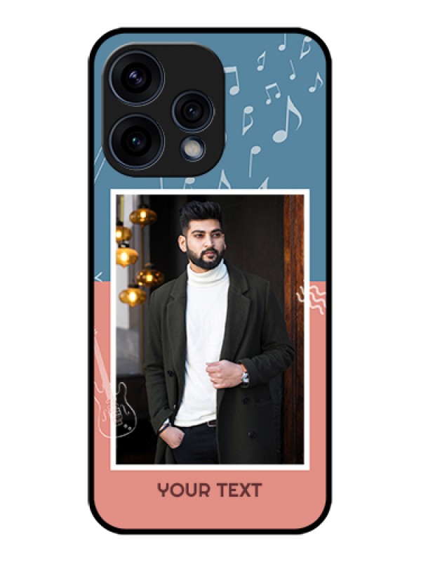 Custom Oppo Reno 15 5G Custom Glass Phone Case - With Color Musical Note Design