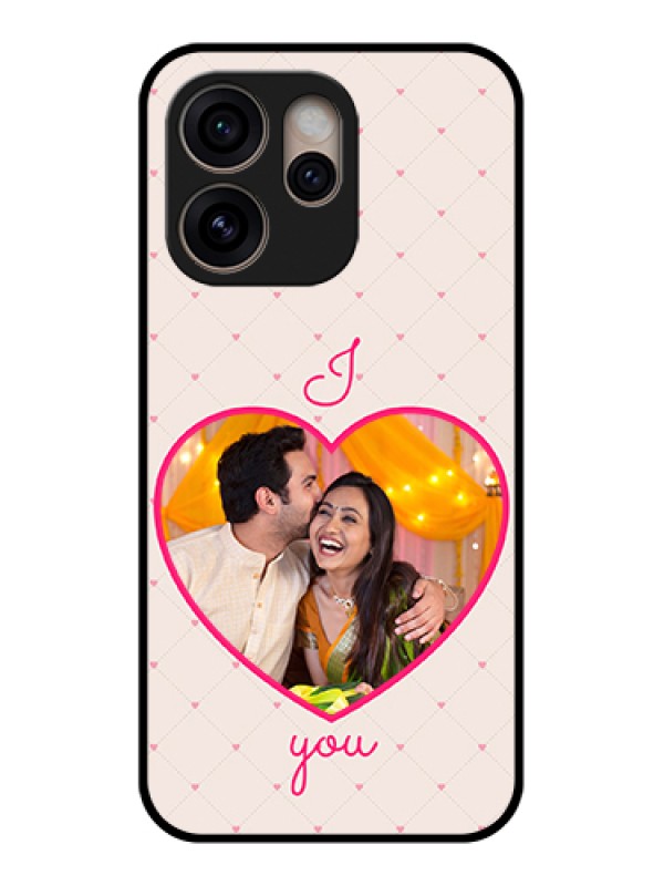 Custom Oppo Reno 15 Pro 5G Custom Glass Phone Case - Heart Shape Design