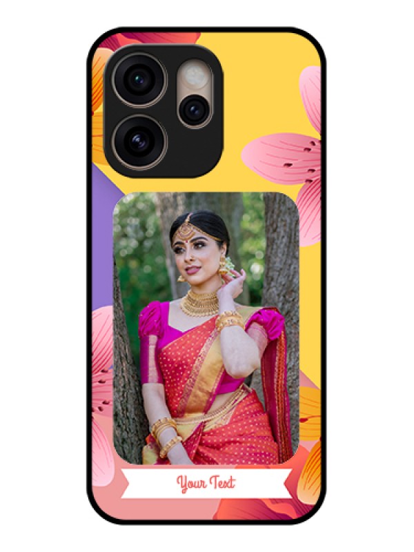 Custom Oppo Reno 15 Pro 5G Custom Glass Phone Case - 3 Image With Vintage Floral Design