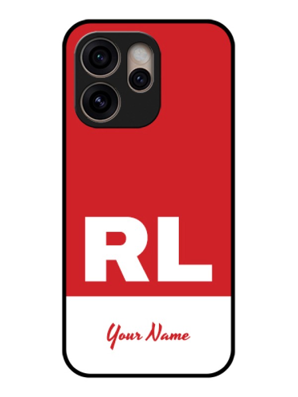 Custom Oppo Reno 15 Pro 5G Custom Glass Phone Case - Dual Tone Custom Text Design