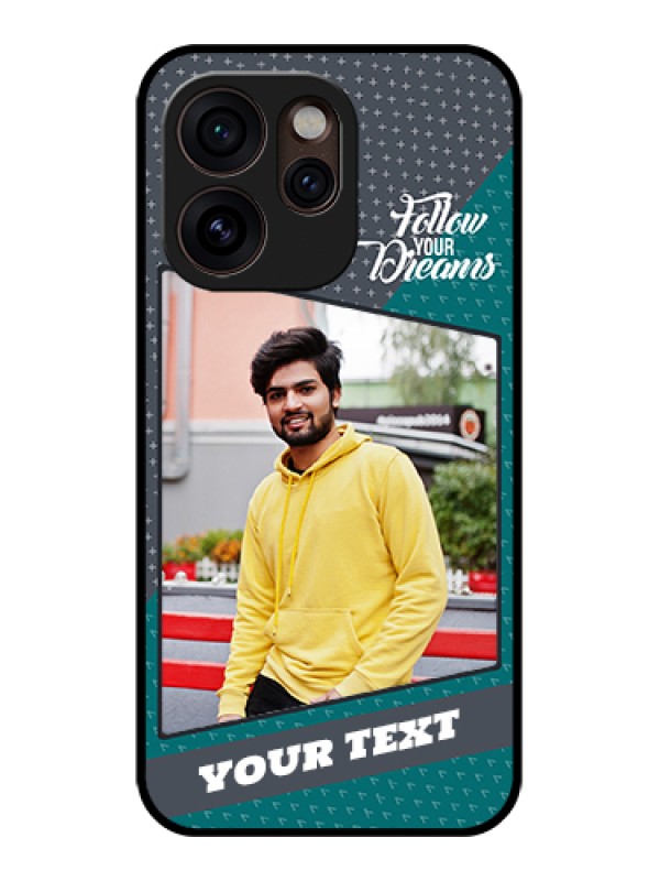 Custom Oppo Reno 15 Pro Mini 5G Custom Glass Phone Case - Background Pattern Design With Quote
