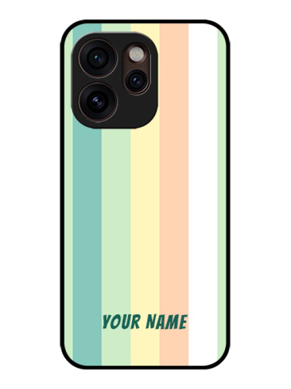 Custom Oppo Reno 15 Pro Mini 5G Custom Glass Phone Case - Multi - Colour Stripes Design