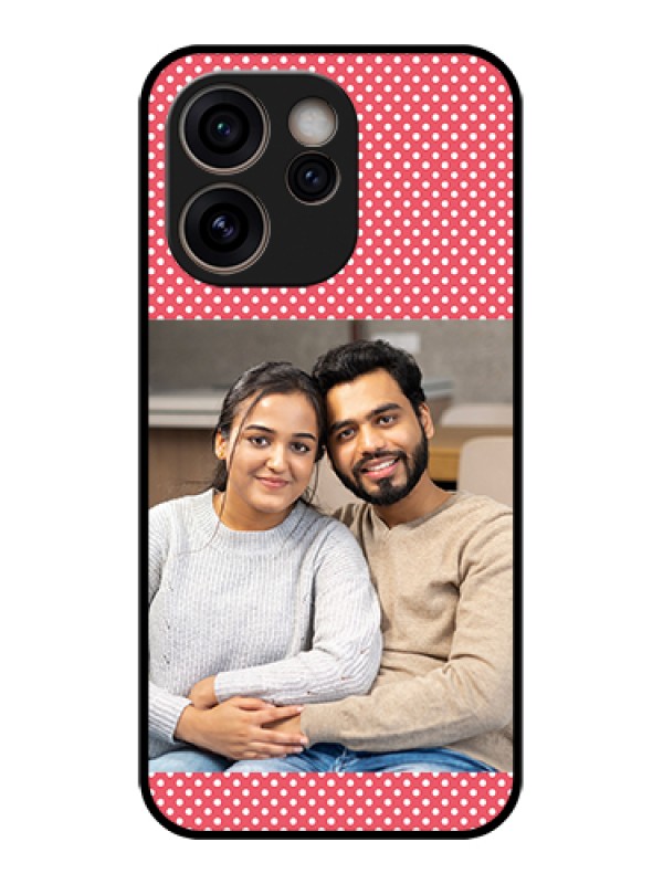 Custom Oppo Reno 15C 5G Custom Glass Phone Case - White Dotted Design