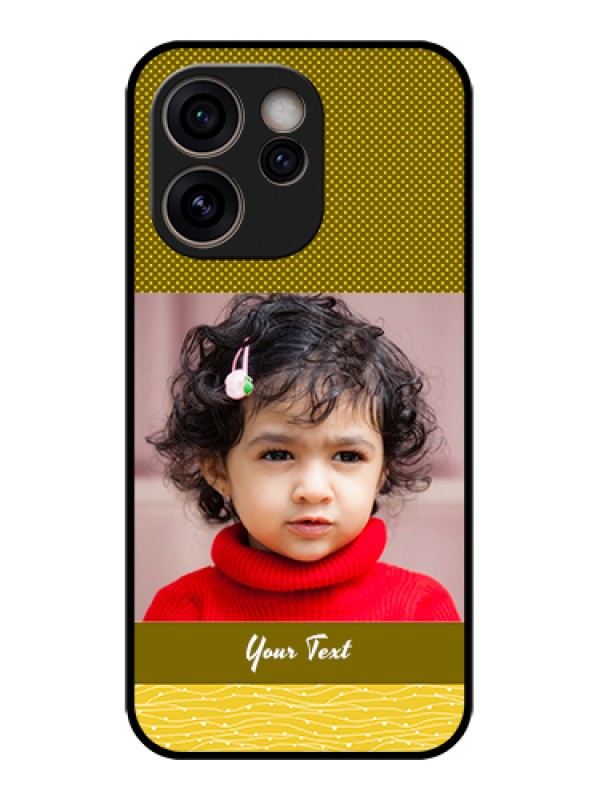 Custom Oppo Reno 15C 5G Custom Glass Phone Case - Simple Green Color Design