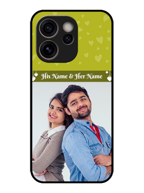 Custom Oppo Reno 15C 5G Custom Glass Phone Case - You & Me Heart Design