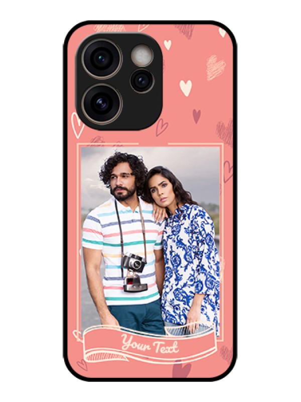 Custom Oppo Reno 15C 5G Custom Glass Phone Case - Love Doodle Art Design