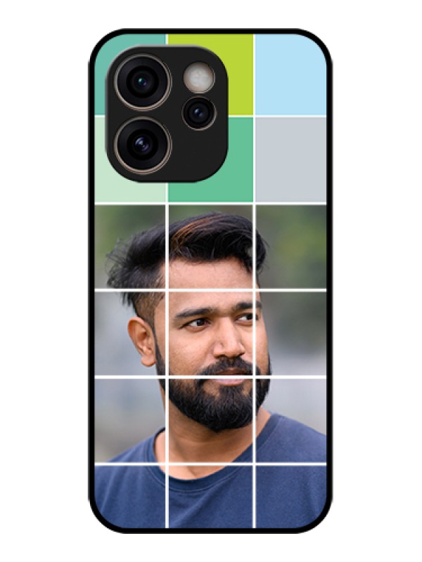 Custom Oppo Reno 15C 5G Custom Glass Phone Case - With White Box Pattern