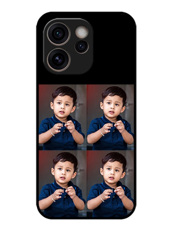 Custom Oppo Reno 15C 5G Custom Glass Phone Case - 4 Image Holder Design