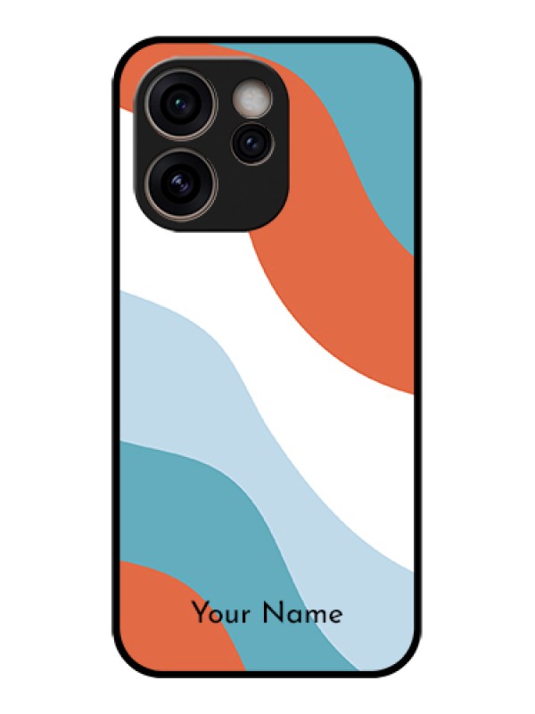 Custom Oppo Reno 15C 5G Custom Glass Phone Case - Coloured Waves Design