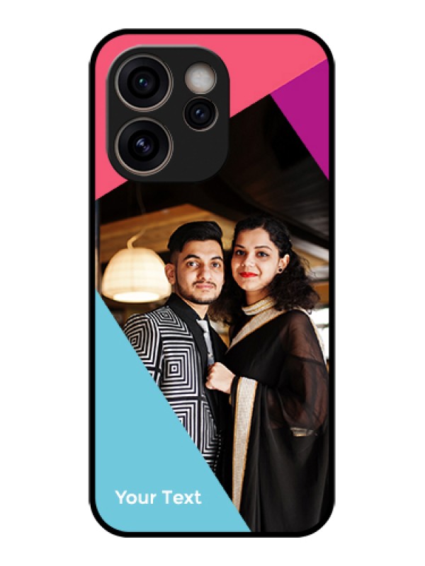 Custom Oppo Reno 15C 5G Custom Glass Phone Case - Stacked Triple Colour Design