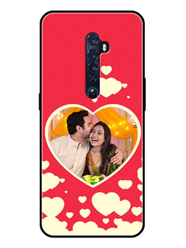 Custom Reno 2 Custom Glass Mobile Case  - Love Symbols Phone Cover Design