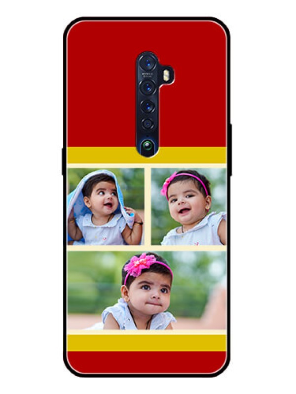 Custom Reno 2 Custom Glass Mobile Case  - Multiple Pic Upload Design