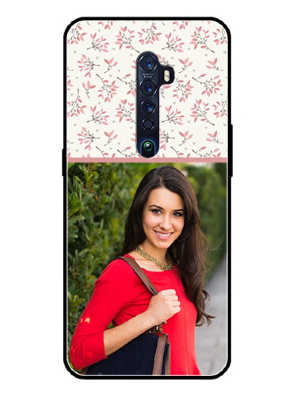 Custom Reno 2 Custom Glass Phone Case  - Premium Floral Design