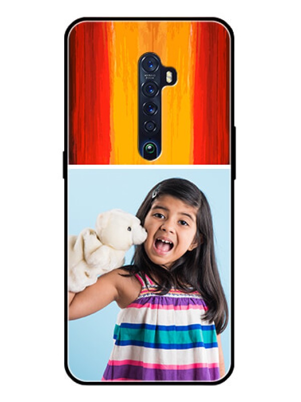 Custom Reno 2 Personalized Glass Phone Case  - Multi Color Design