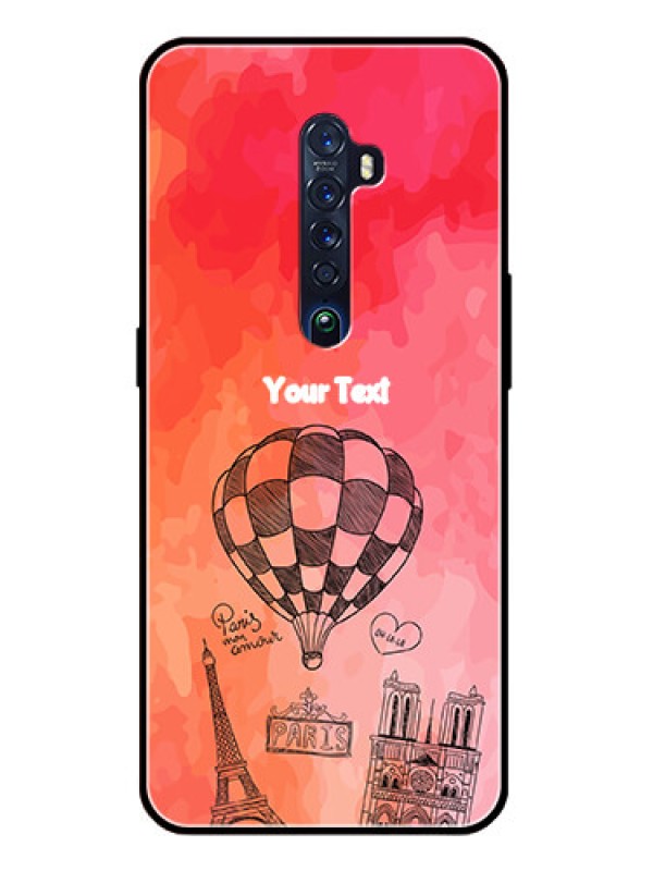 Custom Reno 2 Custom Glass Phone Case  - Paris Theme Design