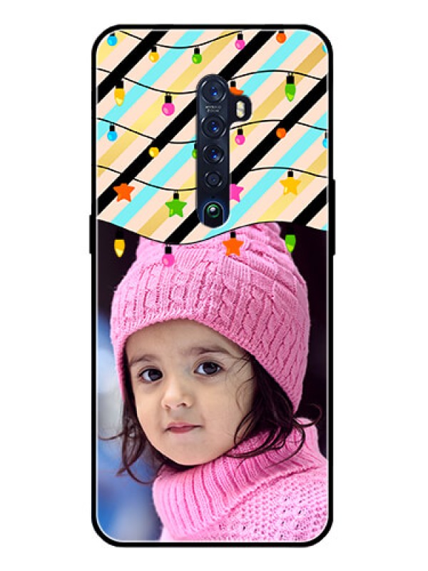 Custom Reno 2 Custom Glass Mobile Case  - Lights Hanging Design