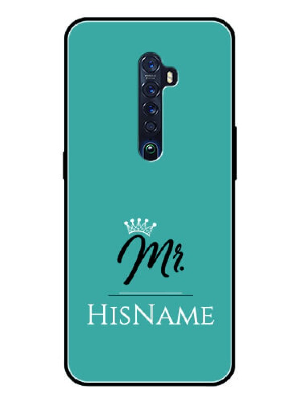 Custom Reno 2 Custom Glass Phone Case Mr with Name