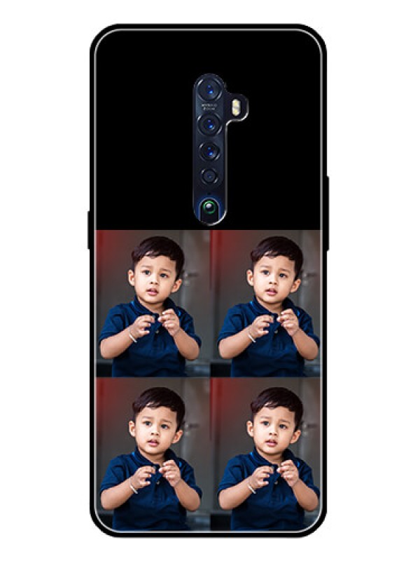 Custom Reno 2 4 Image Holder on Glass Mobile Cover