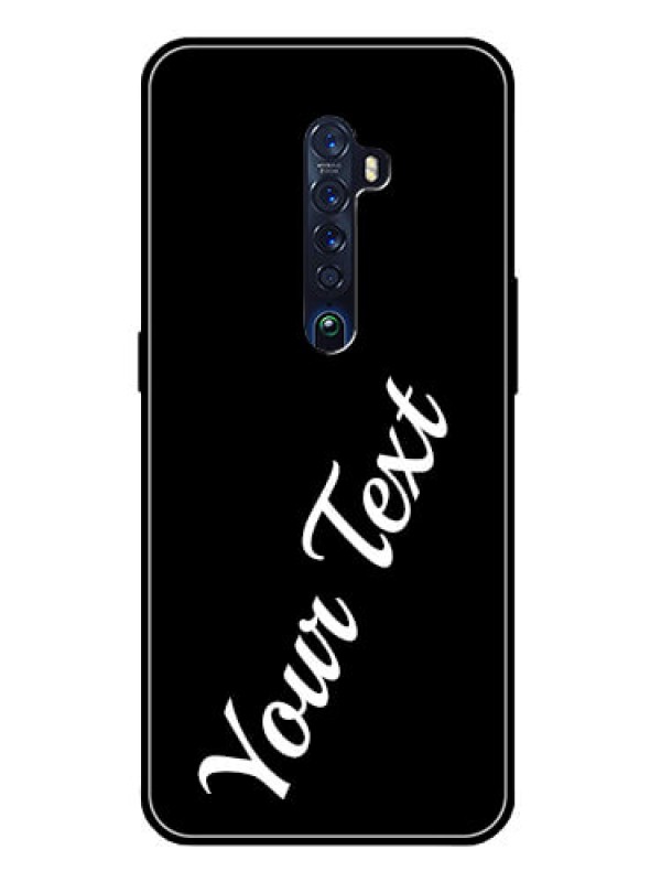 Custom Reno 2 Custom Glass Mobile Cover with Your Name