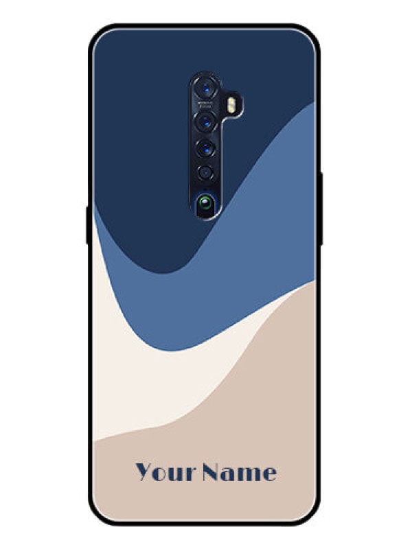 Custom Oppo Reno 2 Custom Glass Phone Case - Abstract Drip Art Design