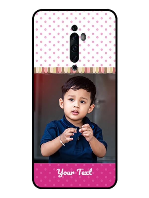 Custom Oppo Reno 2F Photo Printing on Glass Case  - Cute Girls Cover Design
