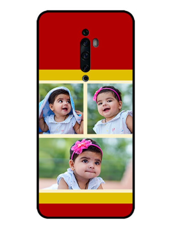Custom Oppo Reno 2F Custom Glass Mobile Case  - Multiple Pic Upload Design