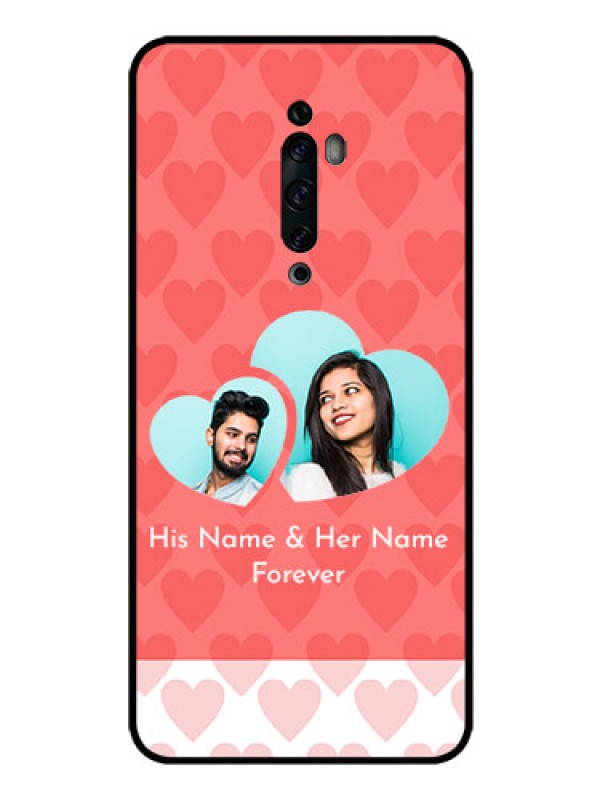 Custom Oppo Reno 2F Personalized Glass Phone Case  - Couple Pic Upload Design