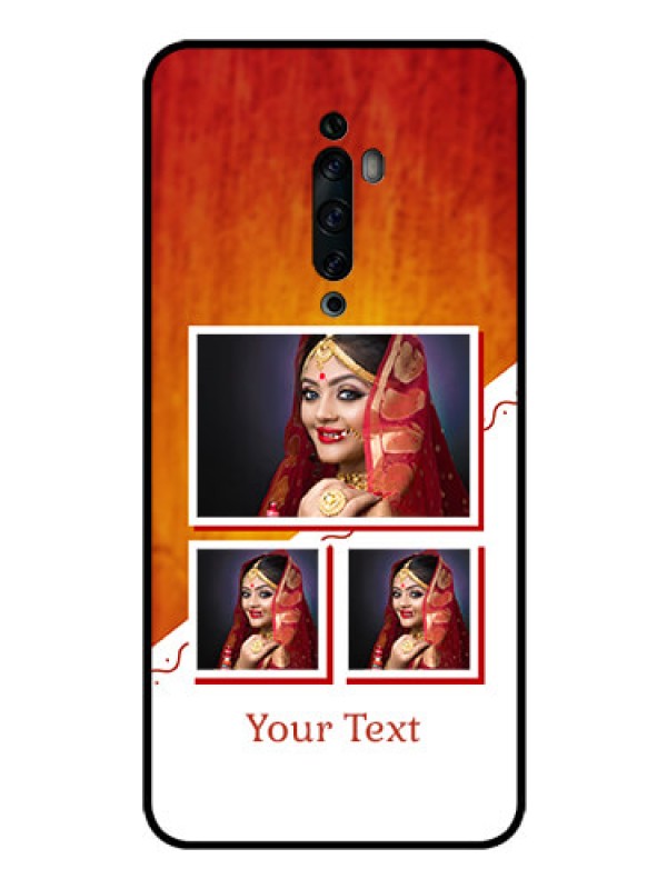 Custom Oppo Reno 2F Custom Glass Phone Case  - Wedding Memories Design  